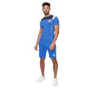 Crosshatch Men's Summer Shorts Set 2 Piece T-Shirt & Shorts Outfit, Tracksuit, Gym & Casual Wear Blue M