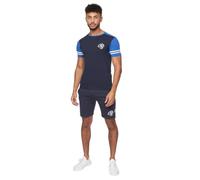 Crosshatch Men's Summer Shorts Set 2 Piece T-Shirt & Shorts Outfit, Tracksuit, Gym & Casual Wear Navy Blue XL