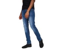 Crosshatch Mens Svelte Stretch Jeans (Stone Wash) - Navy/Blue - Size 34 Long