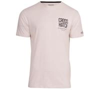 Crosshatch Mens T-Shirt Crew Neck Short Sleeve Tee Designer Print Cotton Top Off White XL