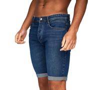 Crosshatch Mens Tadcaster Denim Shorts (Mid Wash) - Medium Blue - Size 38 Regular