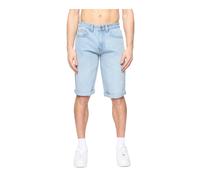 Crosshatch Mens Tillforth Denim Shorts (Light Wash) - Medium Blue Cotton - Size 34 Regular