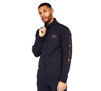 Crosshatch Men's TRACKSIDE Sweatshirt, Navy, Regular