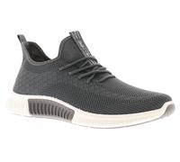 Crosshatch Mens Trainers Rideout - Grey Textile - Size UK 7