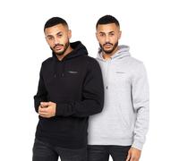 Crosshatch - Men's 'TRAYMAX' Hoodie 2pk - Black/Grey Marl