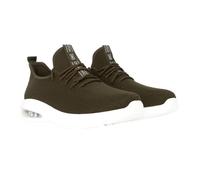 Crosshatch Mens Trevel Trainers (Olive) - Size UK 7