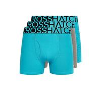 Crosshatch - Mens 'TYPAN' Everyday Essential Multipack Boxer Shorts - 3 Pack - Teal - M