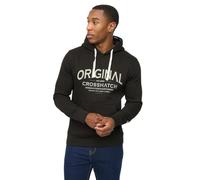Crosshatch Mens Vintarge Hoodie - Black - Black - S - 60% Cotton/40% Polyester