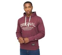 Crosshatch Mens Vintarge Hoodie - Rum Raisin - Rum Raisin - S - 60% Cotton/40% Polyester