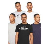 Crosshatch Mens Wester Printed T-Shirt (Pack of 5) GT9918