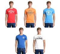 Crosshatch Mens Weymouth 5 Pack Graphic Tees Crew Neck Soft Cotton Assorted Designs Short Sleeve Designer Multipack Assorted 5 Pack L