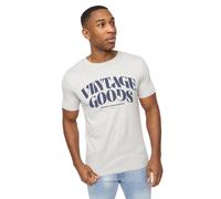 Crosshatch Mens Wilsby T-Shirt - Grey Marl - S - Grey Marl