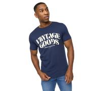 Crosshatch Mens Wilsby T-Shirt - Navy - M - Navy