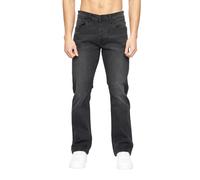 Crosshatch Mens Winsbury Bootcut Jeans - Black Wash - Black Wash - 32R