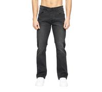 Crosshatch Mens Winsbury Bootcut Jeans - Black Wash - Black Wash - 38S - 98% Cotton/2% Elastane