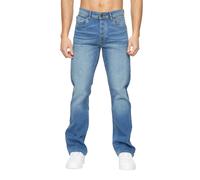Crosshatch Mens Winsbury Bootcut Jeans - Stone Wash - Stone Wash - 32S - 98% Cotton/2% Elastane