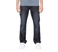 Crosshatch Mens New Embossed Techno Straight Fit Jeans Dark Wash 38/34