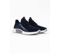 Crosshatch Nimbus Men's Nylon Trainers with Contrast Print Detail & Branded Rubber Heel in Navy | Size: 8 Crosshatch Navy 8
