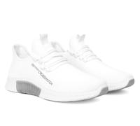 Crosshatch Nimbus Mens Trainers - White Textile - Size UK 8