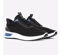 Crosshatch Nyles Mens Fitness Gym Casual Designer Fashion Trainers Black