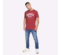 Crosshatch Oldskool T-Shirt 2pk Mens - Red - Size Small