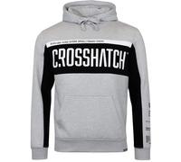 Crosshatch Panel Long Sleeve Mens Grey Hoodie CH2E121523AASTK_GREY