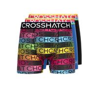 Crosshatch Rainbow Mix Boxers 3pk Black Mix - M