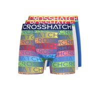 Crosshatch Rainbow Mix Boxers 3pk Blue Mix - S
