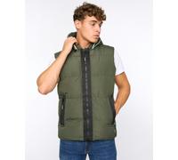 Crosshatch Sandbox Hooded Gilet Olive - L
