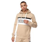 Crosshatch Silomane Hoodie Casual Comfortable Mens Stone