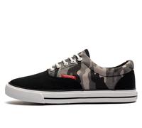 Crosshatch Mens Skywalk Canvas Pumps Black/Camo 8