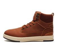 Crosshatch Mens Staiger Hi-Top Trainers Tan 8
