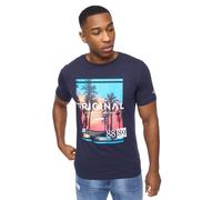 Crosshatch Summevibe Men's T-Shirt | T-Shirt | Navy | UK Size Small