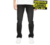 Crosshatch Mens New Svelte Slim Stretch Jeans Blackwash 30/30