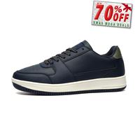 Crosshatch Toribio Mens Classic Leisure Comfort Trainers Casual Sneakers Navy