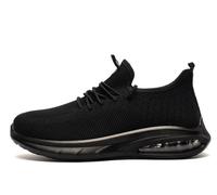 Crosshatch TREVEL Mens Traniers Sneaker, Black, 9 UK