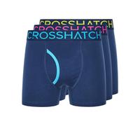 Crosshatch Men's 3 Pack Trioglow Style Boxer Short(XXL,Trioglow/Navy)