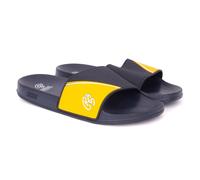 Crosshatch Ventamoore Men's Sliders Men's | Slip On Shoes | Navy / Yellow | UK Size 6