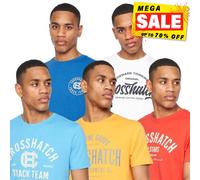 Crosshatch Weymouth T-Shirt Casual Comfort 5pk Assorted Mens