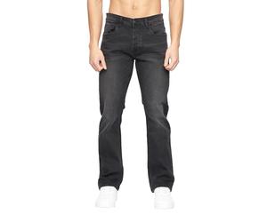 Crosshatch Winsbury Bootcut Jeans Black Wash - W34 L34