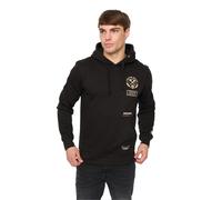 Crosshatch Womens Mens Moules Hoodie (Black) - Size Large