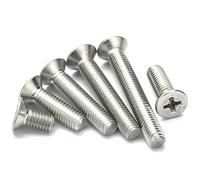 Crosshead screws, Countersunk head screws, 5pcs,M3-M10 Cross Countersunk Head Screw Flat Head Bolt 304 Stainless Steel(M10x80mm)