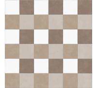 Crossing Beige 2.5mm Vinyl Flooring Tile Effect Geometric Vinyl Plank For Domestic & Light Office Use-1M(3'3") X 2M(6'6")-2M²