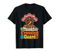 Crossing Guard Thankful Turkey Elementary School Gift T-Shirt