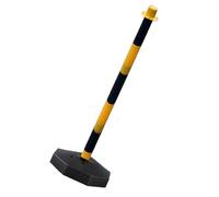 Crossing Sign Traffic Pile - Adjustable Safety Barrier Post, Reflective Warning Column | Effective Vehicle Control for Construction Zones, Road Safety Marker, Movable Barrier for Traffic Management