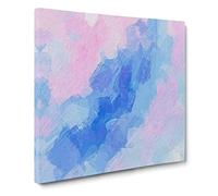 Crossing the Bridge Canvas Print | Gallery Wrapped 30mm Frame Wall Art | 14x14 inches | Ready to Hang | Abstract Cityscape Picture | Living Room Bedroom Lounge Office