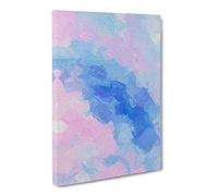 Crossing The Bridge Canvas Print | Gallery Wrapped 30mm Frame Wall Art | 30x20 inches | Ready to Hang | Abstract Cityscape Picture | Living Room Bedroom Lounge Office