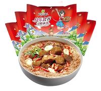 Crossing the bridge noodles, healthy breakfast noodles, hot and sour noodles Luosi noodle, multi-flavor noodles, instant rice noodles (spicy,10bags)
