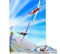 Crossing The Finish Line Puzzle Fun Premium Cardboard Jigsaw Puzzle for Boy Or Girl 1000pcs (38x26cm)