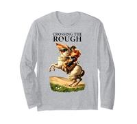 Crossing The Rough Funny Golf Humor Golfer Art Men Long Sleeve T-Shirt